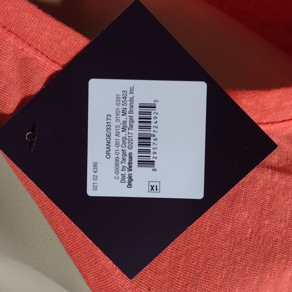 NWT Ava & Viv Sleeveless Orange Tanktop - SIZE: 4X - Picture 5 of 6